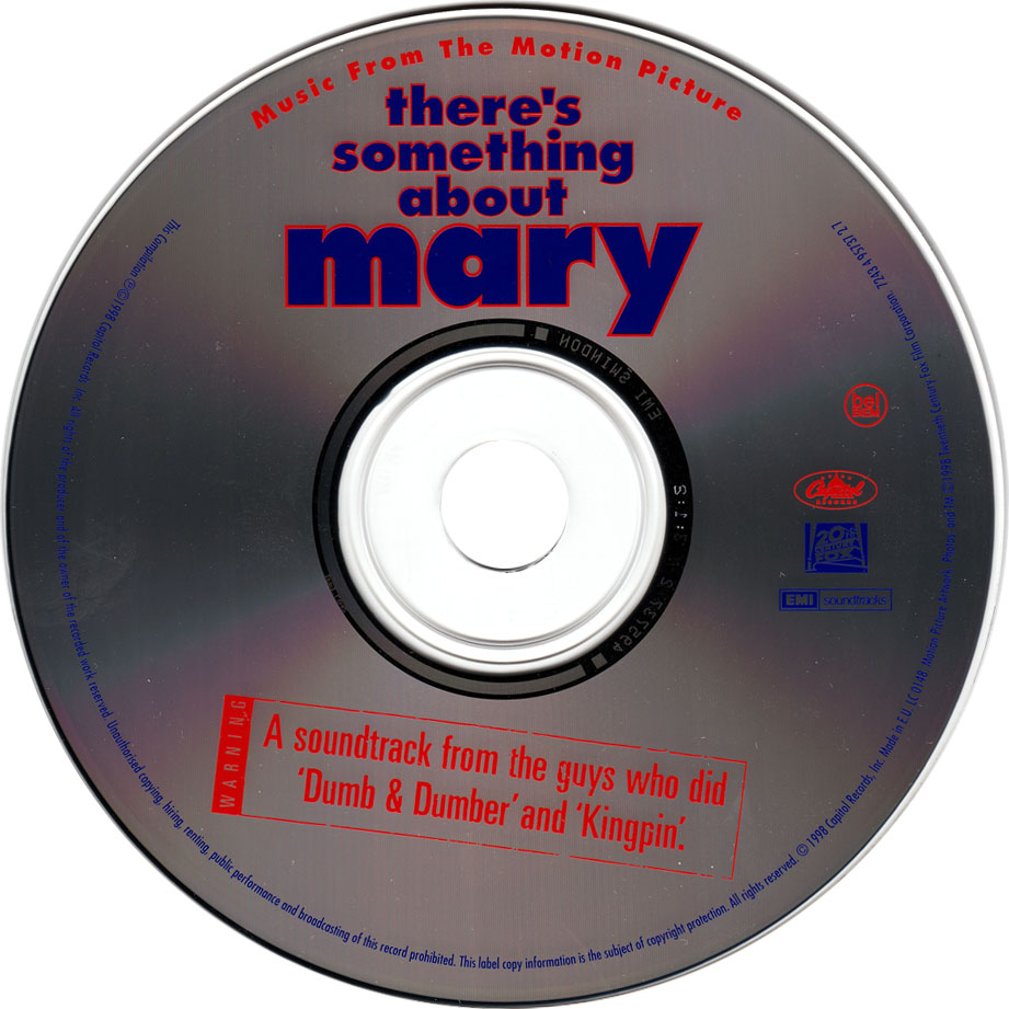 Cartula Cd de Bso Algo Pasa Con Mary (There's Something About Mary)