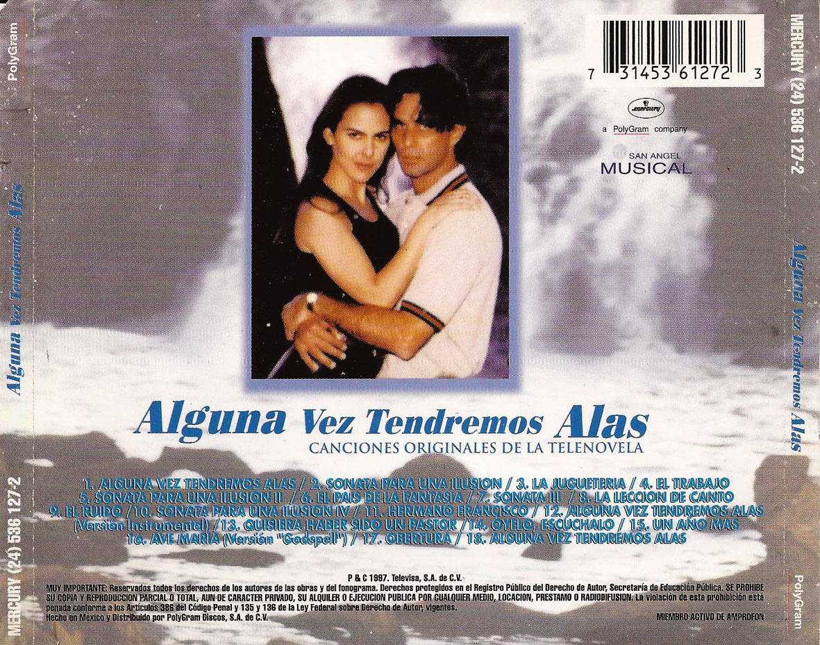Carátula Trasera de Bso Alguna Vez Tendremos Alas Portada