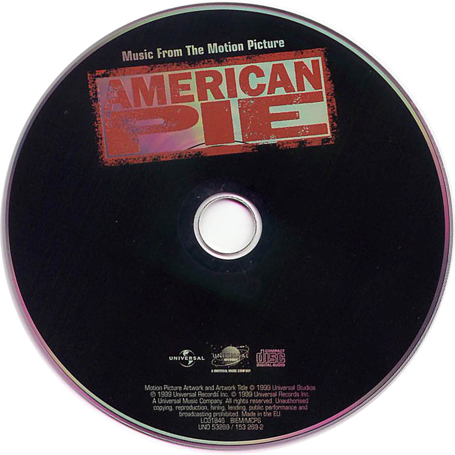 Cartula Cd de Bso American Pie