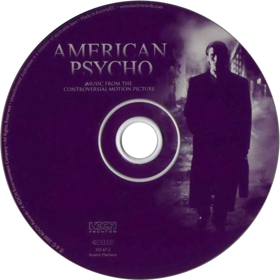 Cartula Cd de Bso American Psycho