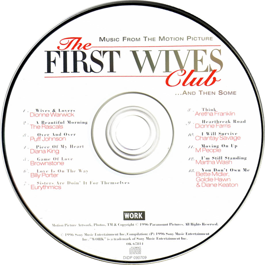 Cartula Cd de Bso El Club De Las Primeras Esposas (The First Wives Club)