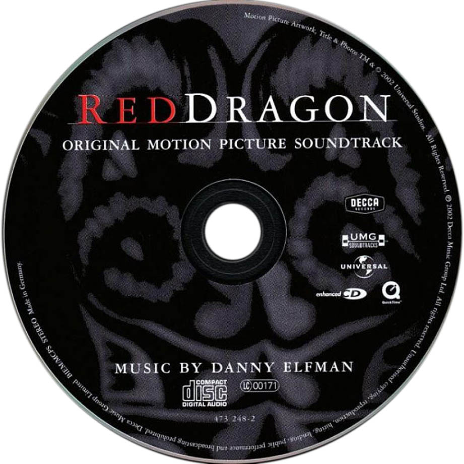 Cartula Cd de Bso El Dragon Rojo (Red Dragon)