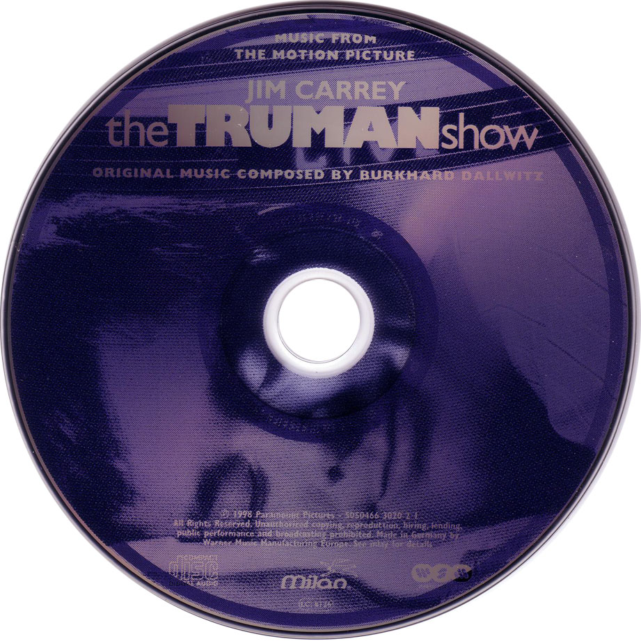 Cartula Cd de Bso El Show De Truman (The Truman Show)