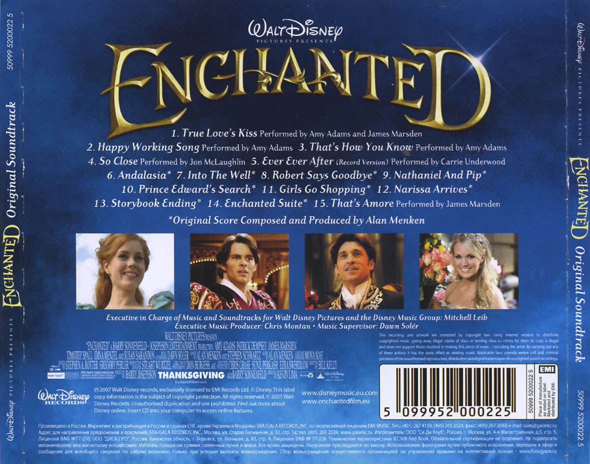 Cartula Trasera de Bso Encantada (Enchanted)