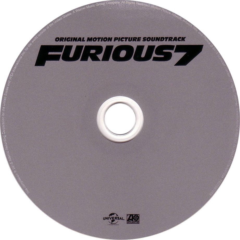 Cartula Cd de Bso Furious 7