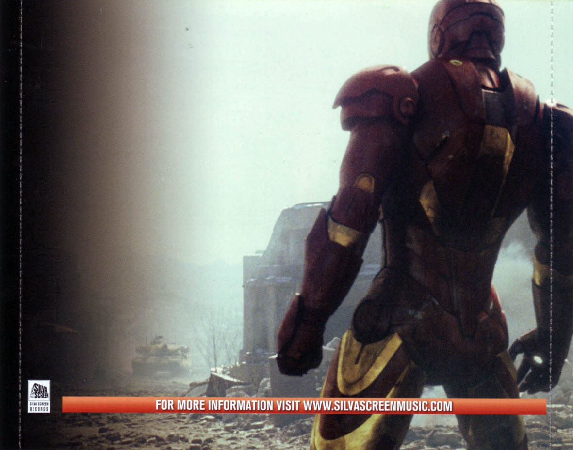 Cartula Interior Trasera de Bso Iron Man
