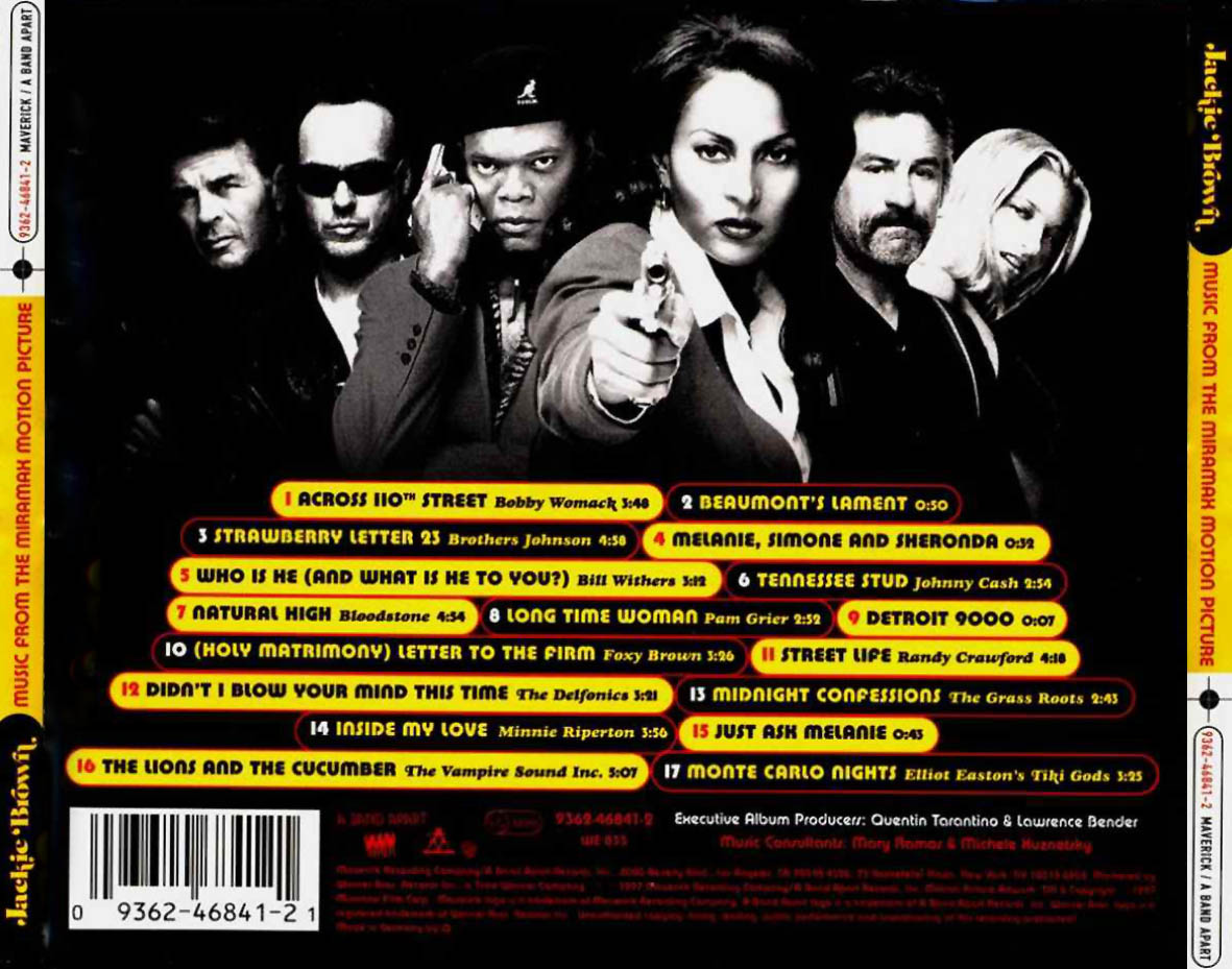Cartula Trasera de Bso Jackie Brown