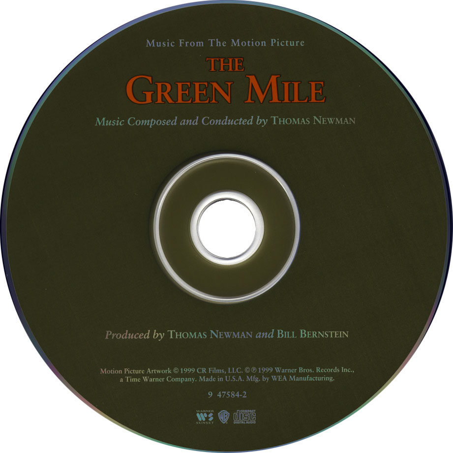 Car�tula Cd de Bso La Milla Verde (The Green Mile)