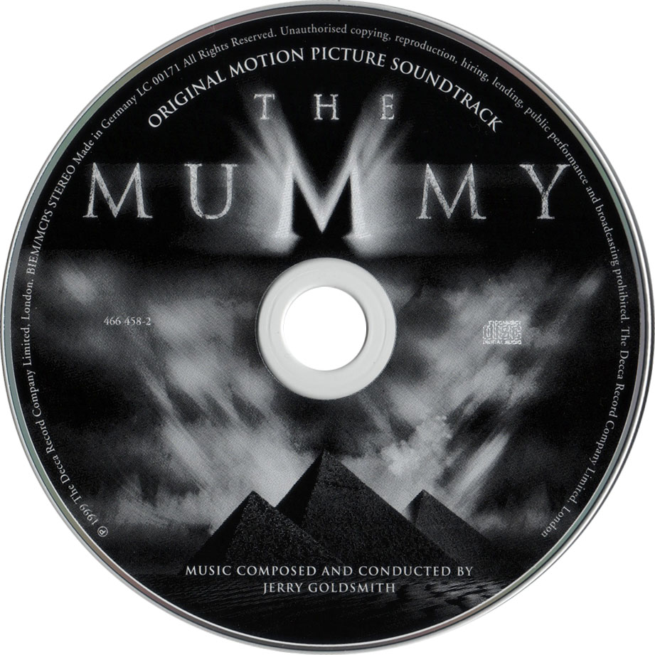 Cartula Cd de Bso La Momia (The Mummy)