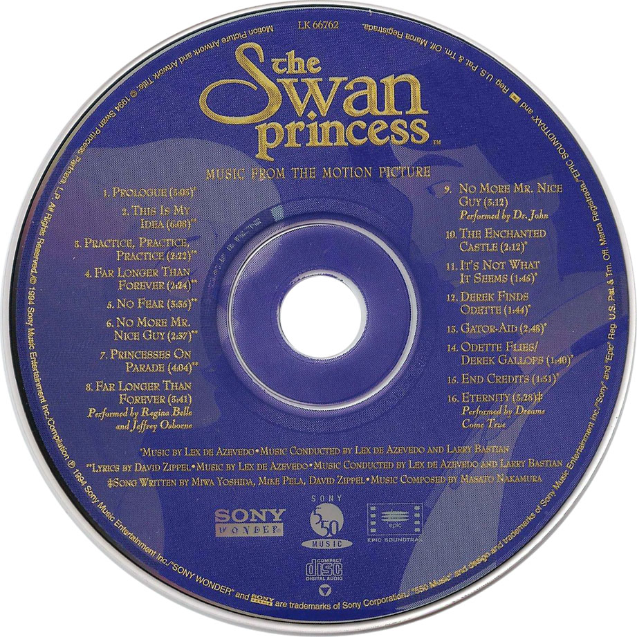 Car�tula Cd de Bso La Princesa Cisne (The Swan Princess)