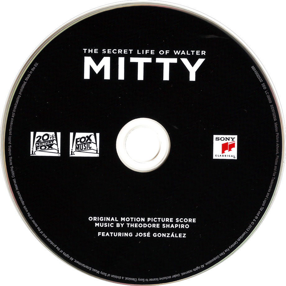 Cartula Cd de Bso La Vida Secreta De Walter Mitty (The Secret Life Of Walter Mitty)