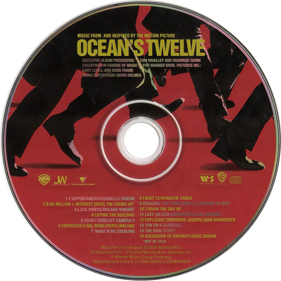 Cartula Cd de Bso Ocean's Twelve