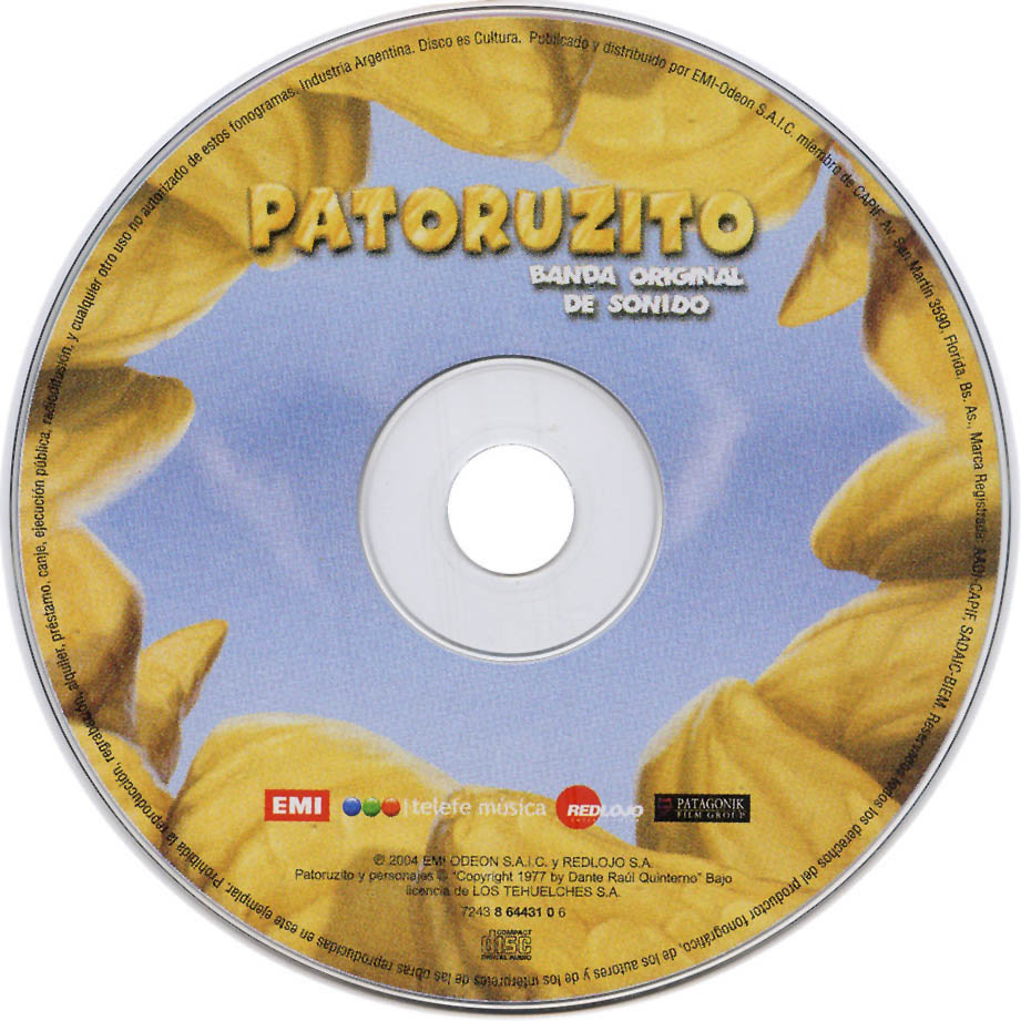 Cartula Cd de Bso Patoruzito