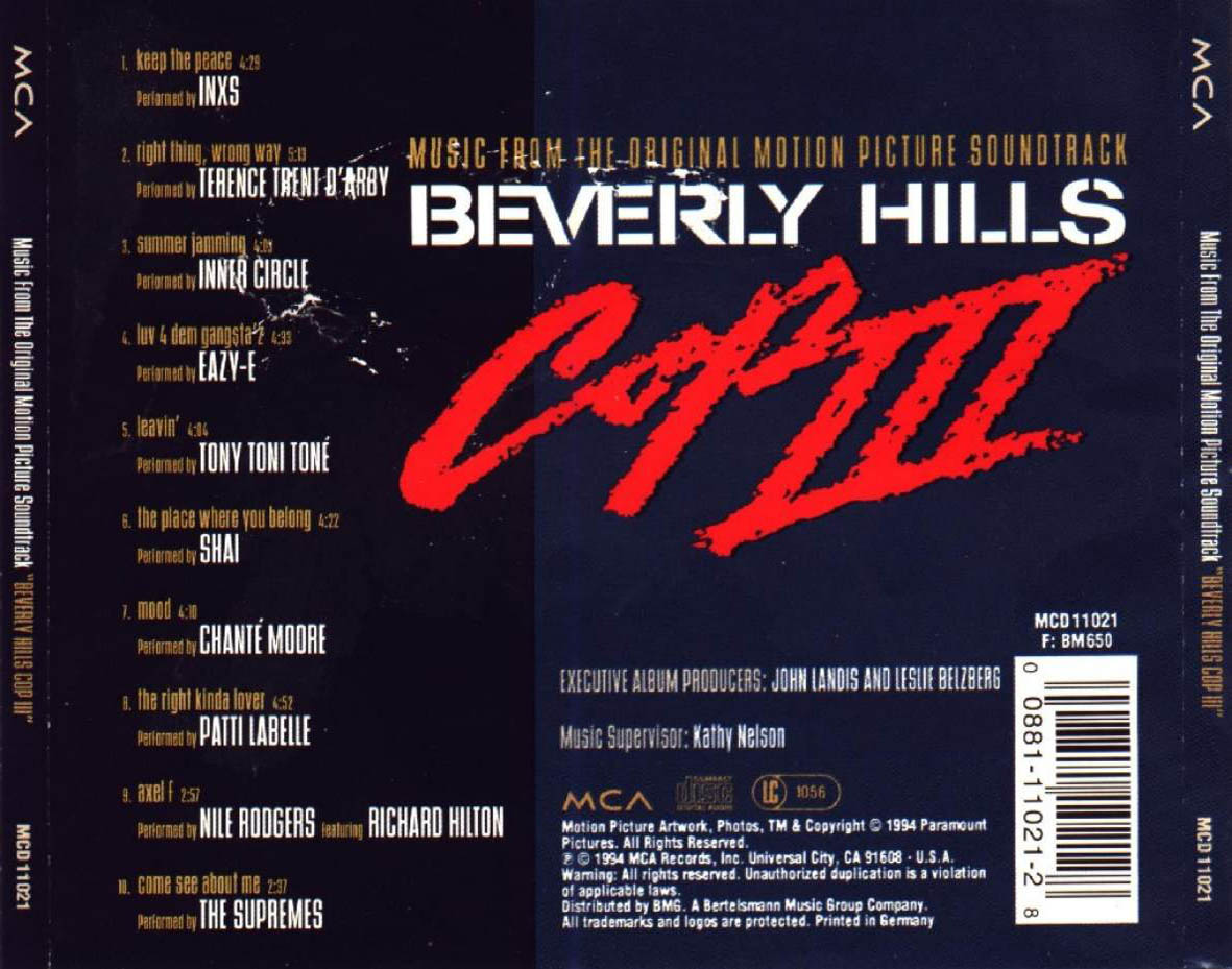 Cartula Trasera de Bso Superdetective En Hollywood III (Beverly Hills Cop Iii)