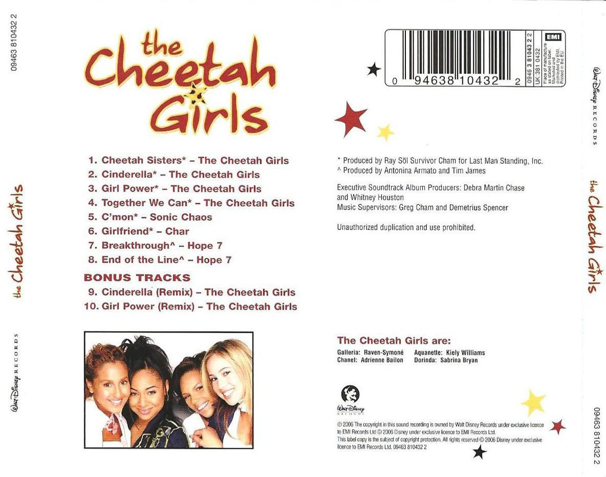 Cartula Trasera de Bso The Cheetah Girls (Special Edition)