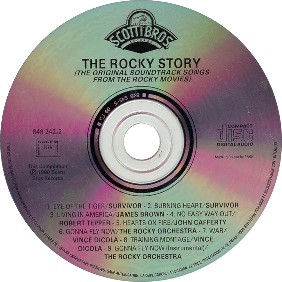 Cartula Cd de Bso The Rocky Story