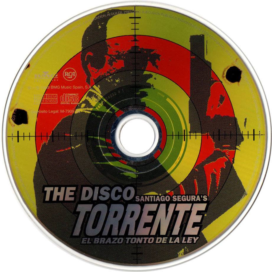 Cartula Cd de Bso Torrente, El Brazo Tonto De La Ley