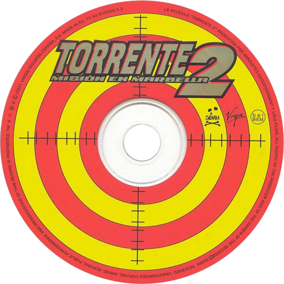 Cartula Cd de Bso Torrente 2