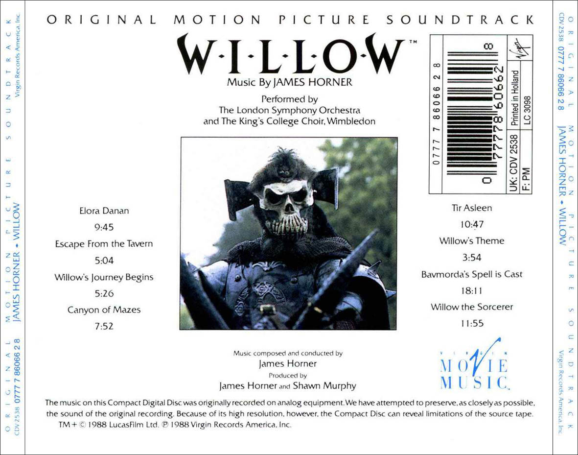 Cartula Trasera de Bso Willow