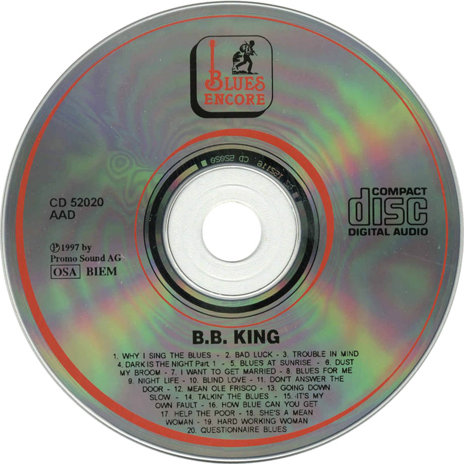 Cartula Cd de B.b. King - Why I Sing The Blues