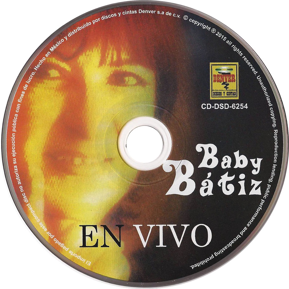 Cartula Cd de Baby Batiz - En Vivo Desde El Monumento A La Revolucion