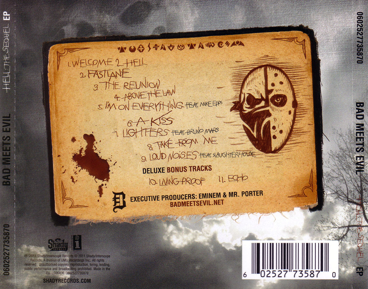 Cartula Trasera de Bad Meets Evil - Hell The Sequel (Deluxe Edition)