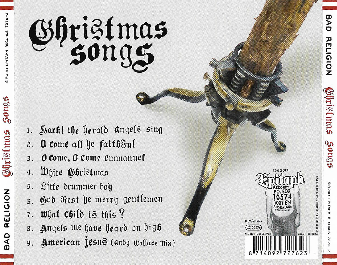 Cartula Trasera de Bad Religion - Christmas Songs