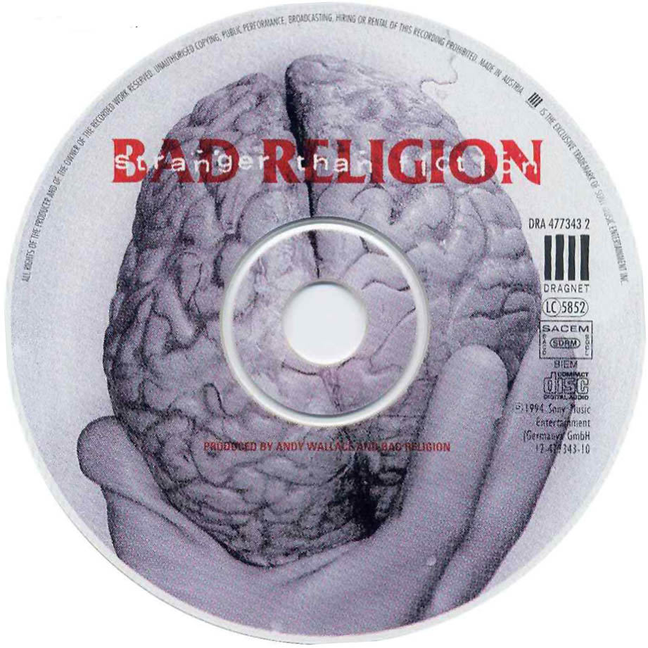 Cartula Cd de Bad Religion - Stranger Than Fiction