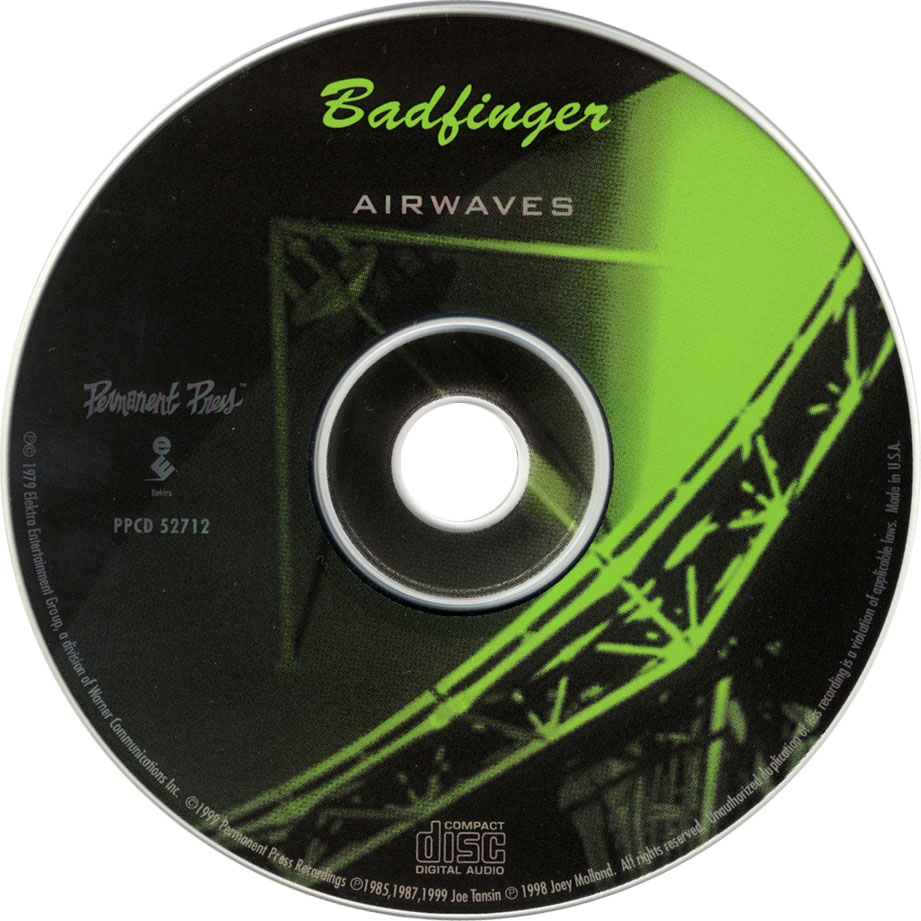 Cartula Cd de Badfinger - Airwaves (1998)