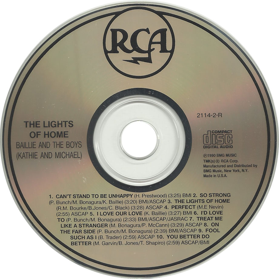 Cartula Cd de Baillie & The Boys - The Lights Of Home