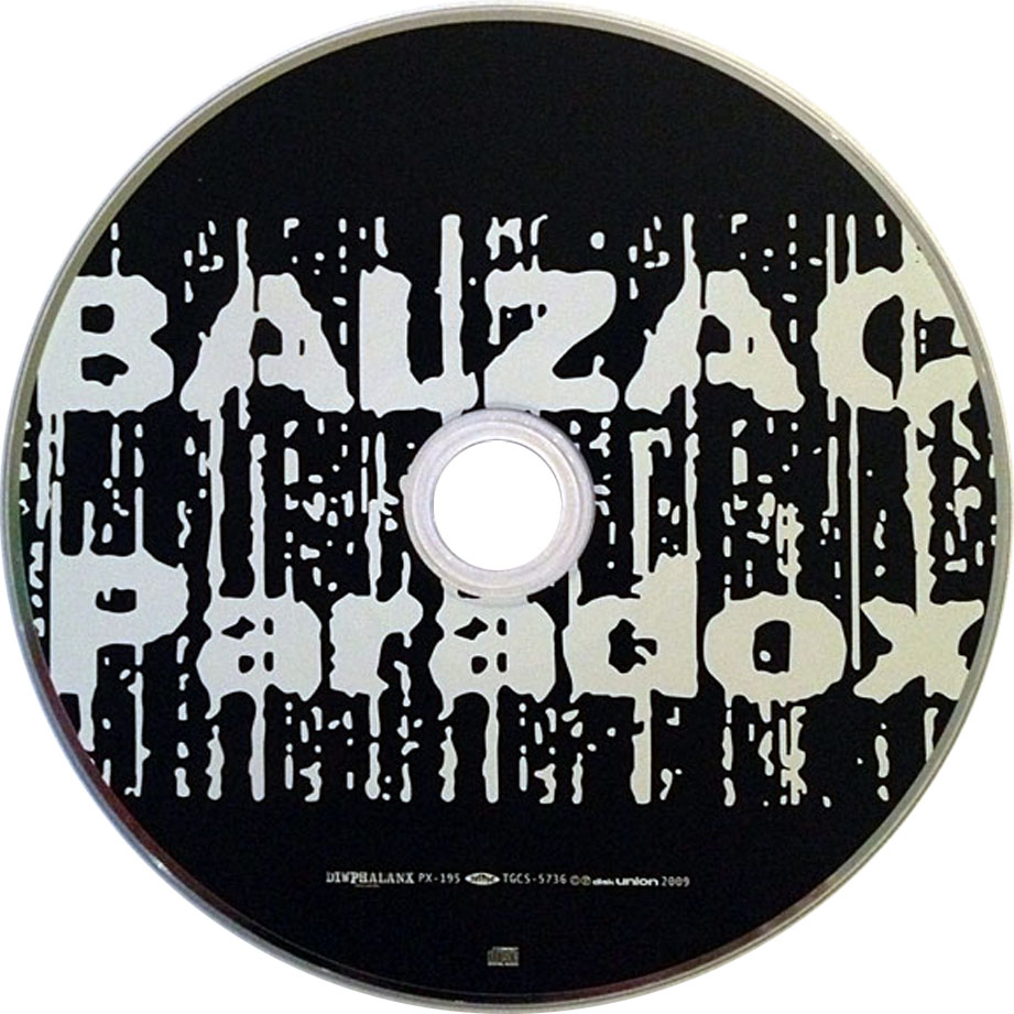 Cartula Cd de Balzac - Paradox
