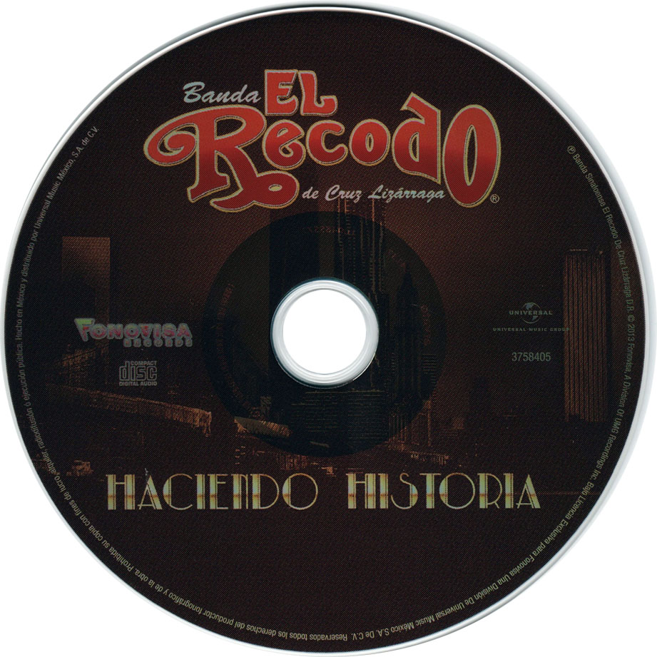 Cartula Cd de Banda El Recodo - Haciendo Historia