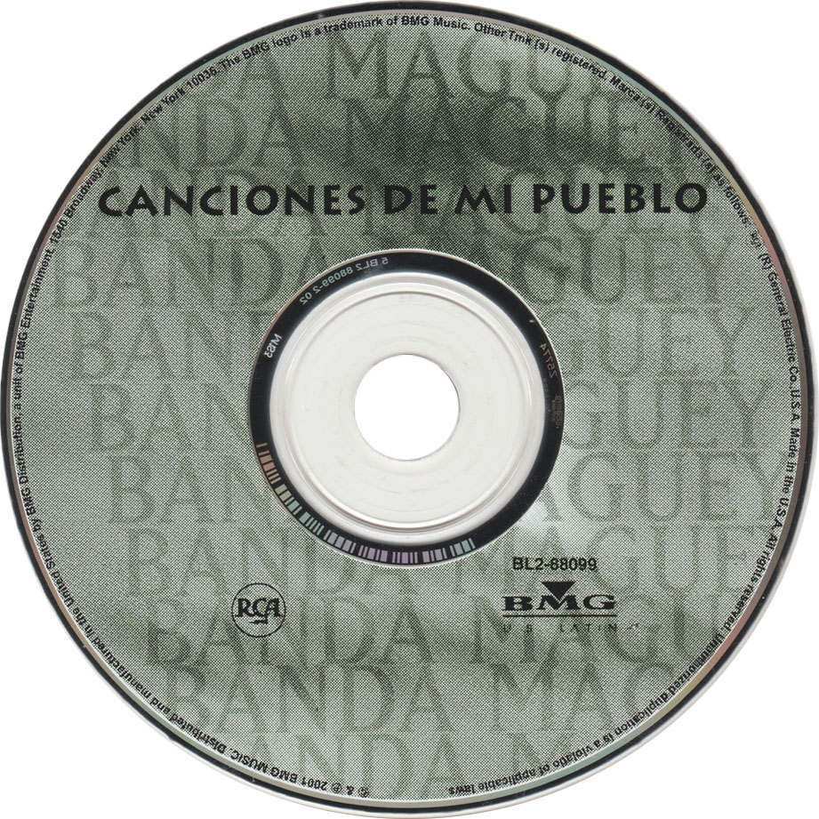 Cartula Cd de Banda Maguey - Canciones De Mi Pueblo