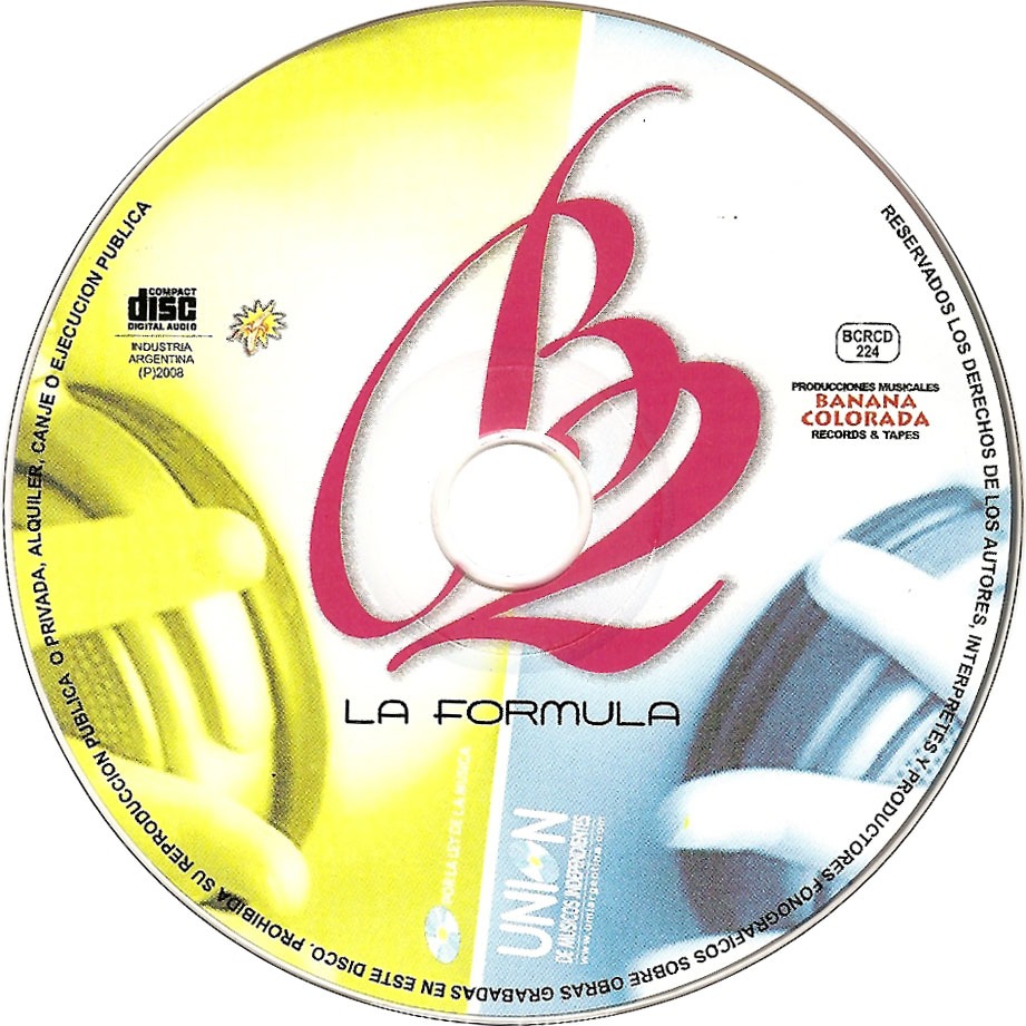 Cartula Cd de Bandy2 - La Formula