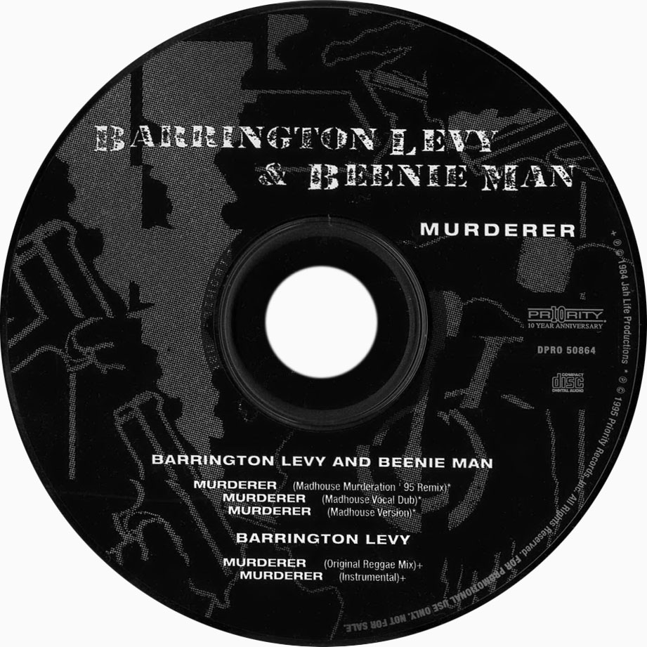 Cartula Cd de Barrington Levy - Murderer (Featuring Beenie Man) (Cd Single)