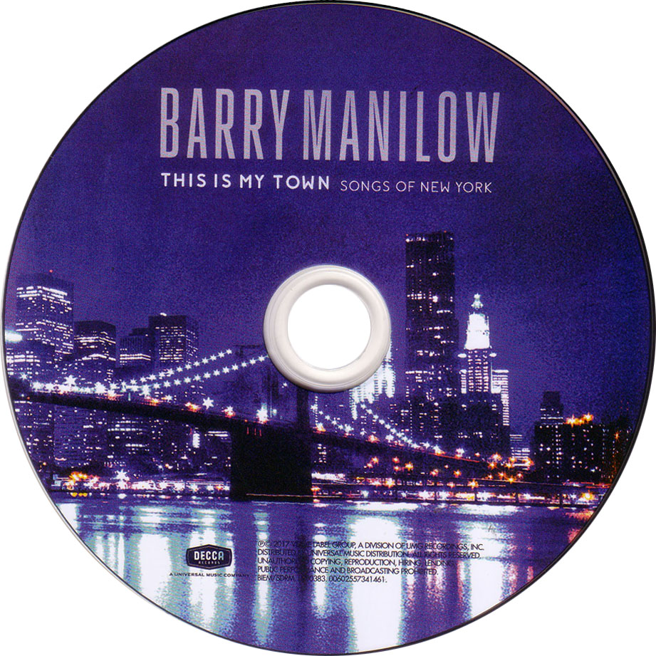 Cartula Cd de Barry Manilow - This Is My Town Songs Of New York