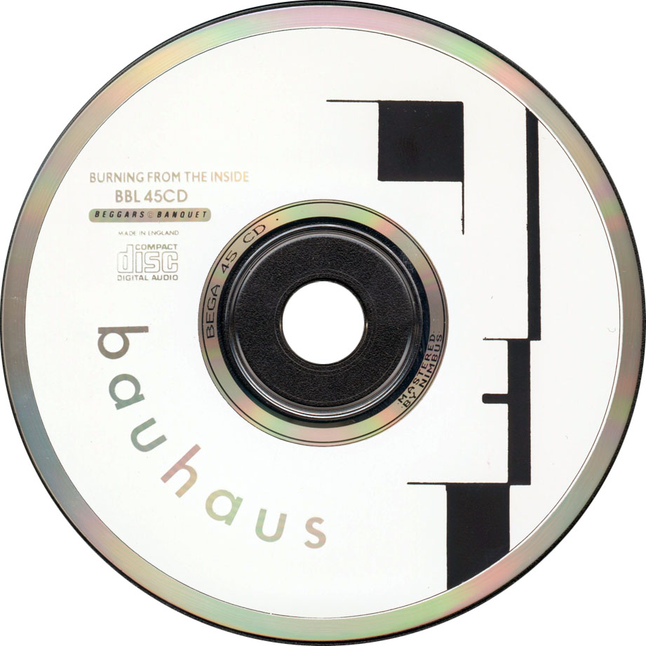 Cartula Cd de Bauhaus - Burning From The Inside