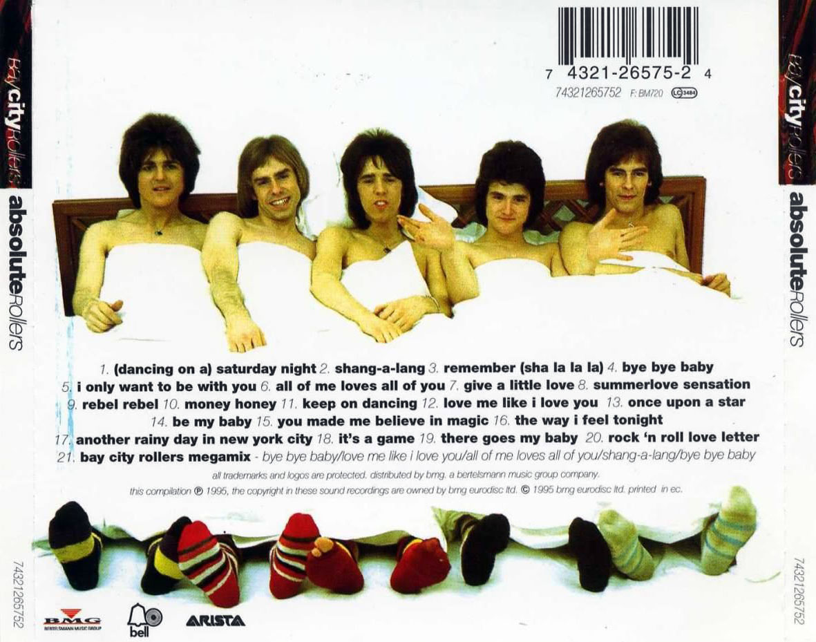 Cartula Trasera de Bay City Rollers - Absolute Rollers: The Very Best Of Bay City Rollers