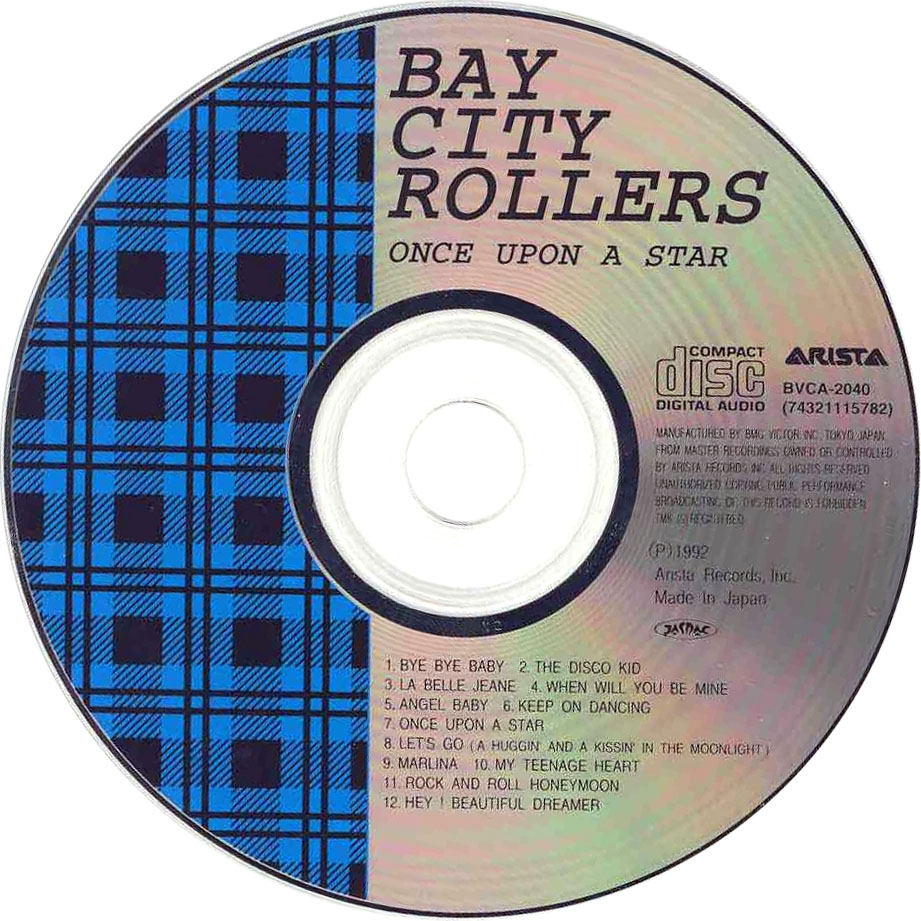 Cartula Cd de Bay City Rollers - Once Upon A Star