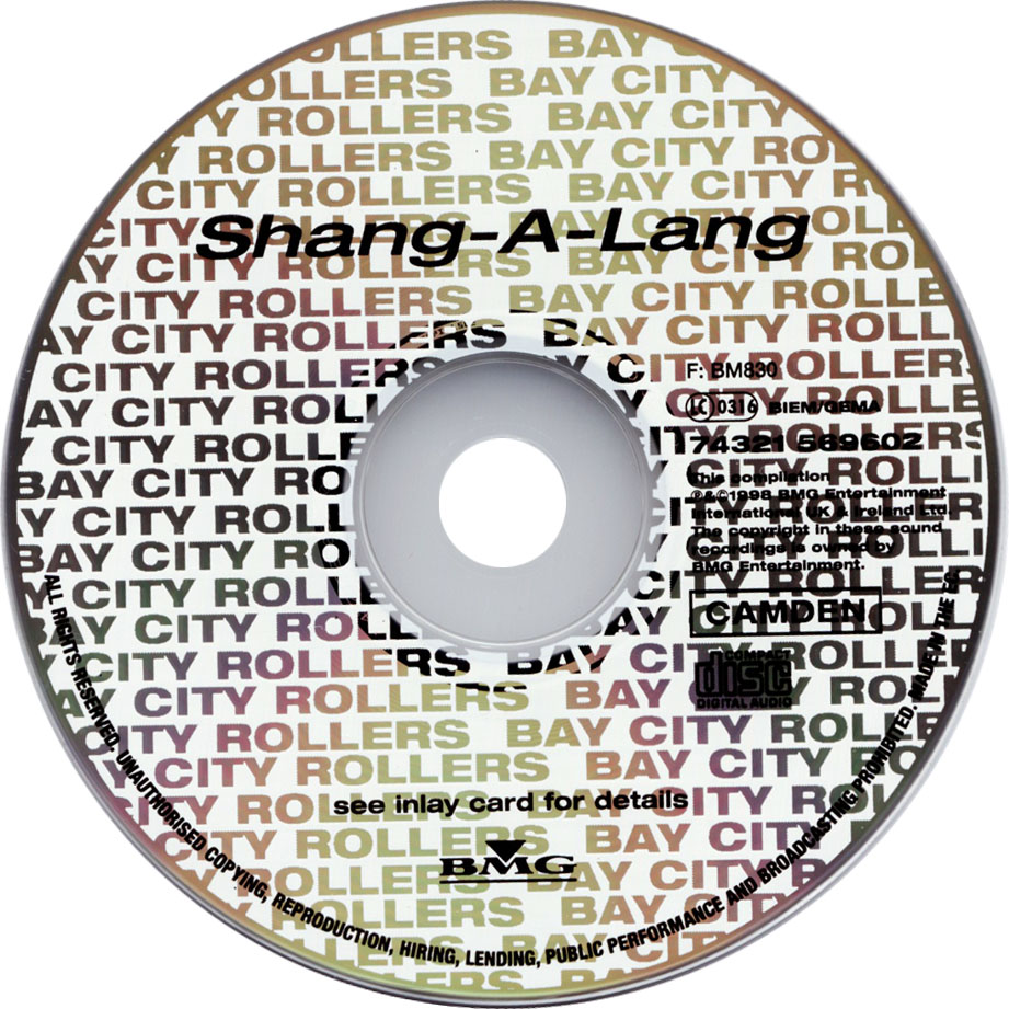 Cartula Cd de Bay City Rollers - Shang-A-lang