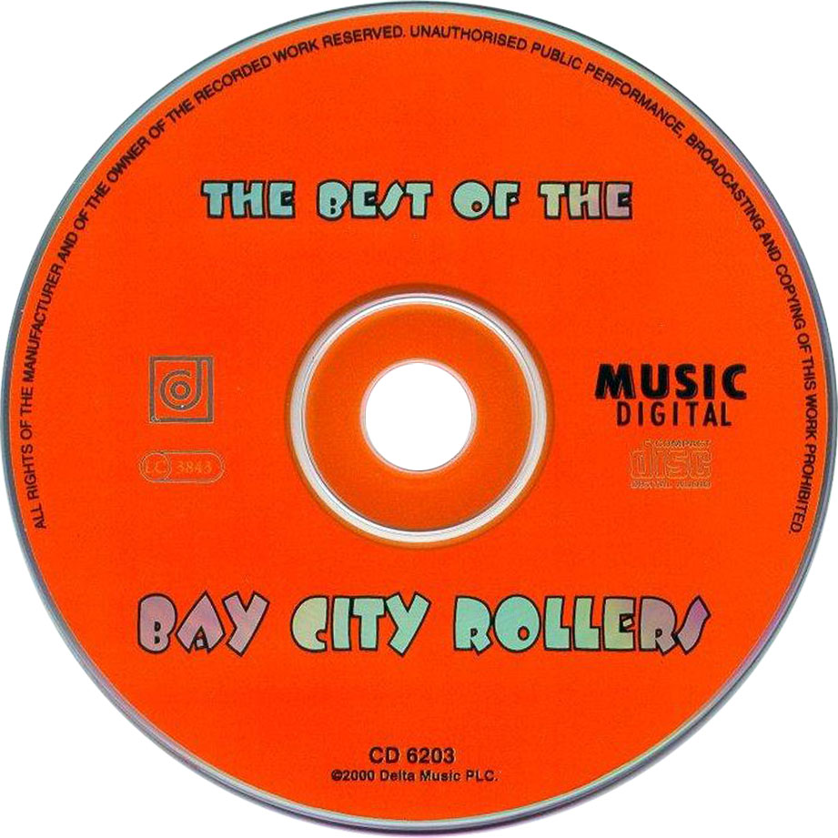 Cartula Cd de Bay City Rollers - The Best Of Bay City Rollers