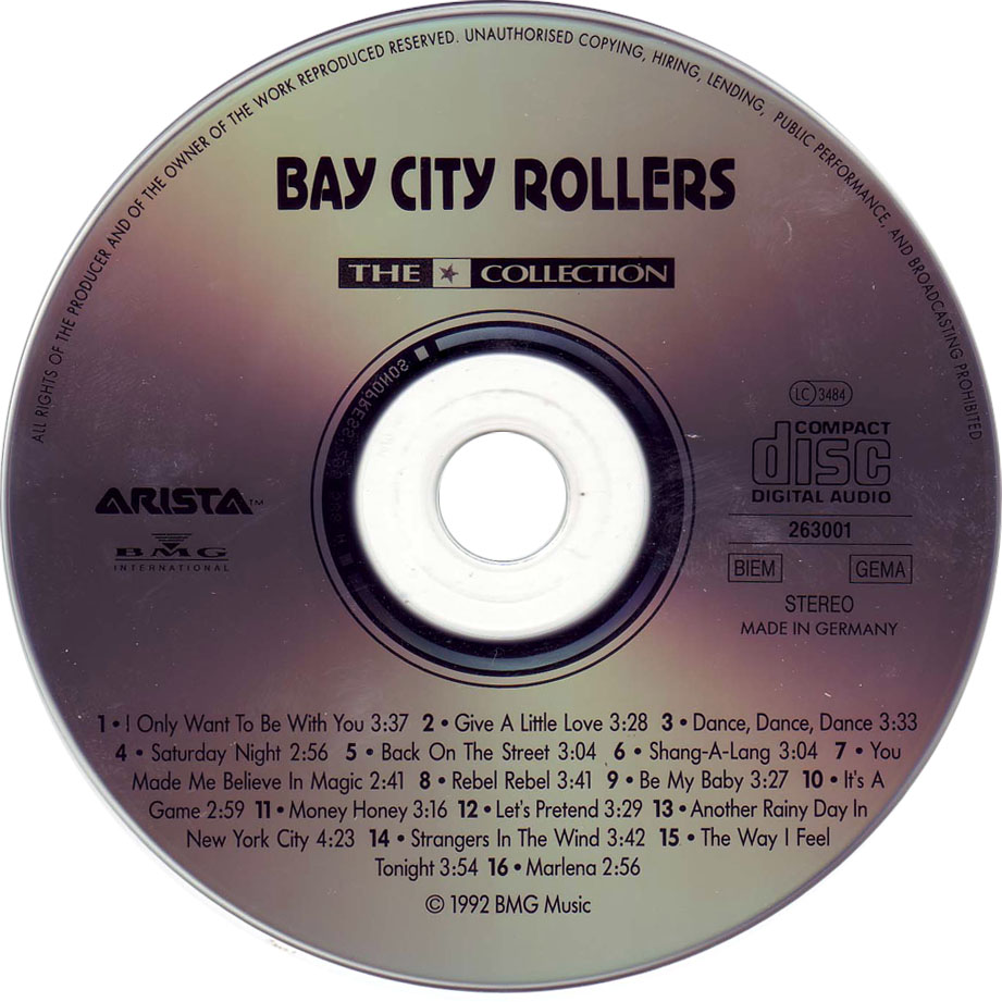 Cartula Cd de Bay City Rollers - The Collection