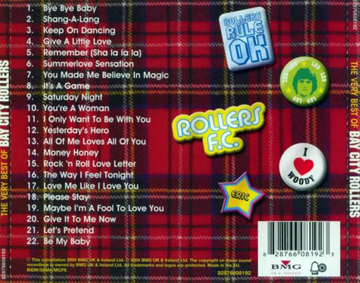 Cartula Trasera de Bay City Rollers - The Very Best Of Bay City Rollers