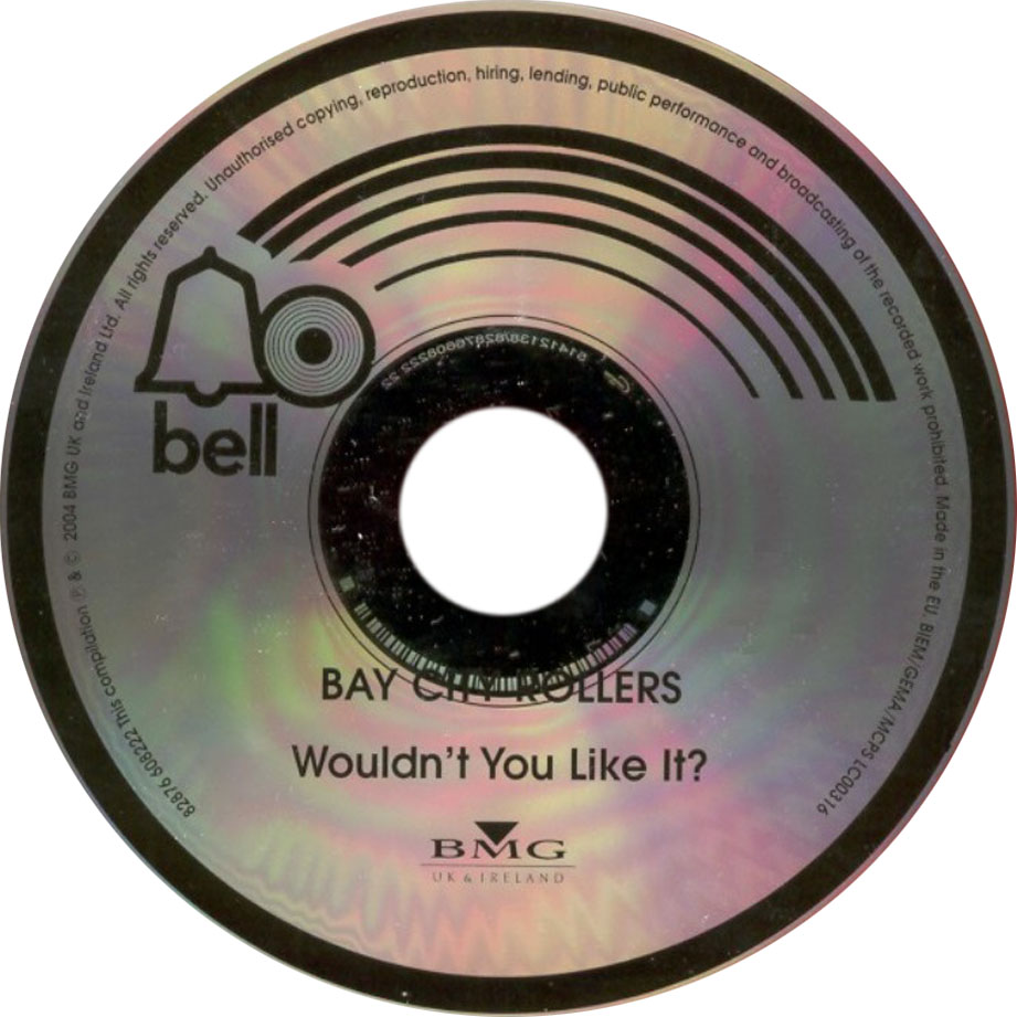 Cartula Cd de Bay City Rollers - Wouldn't You Like It