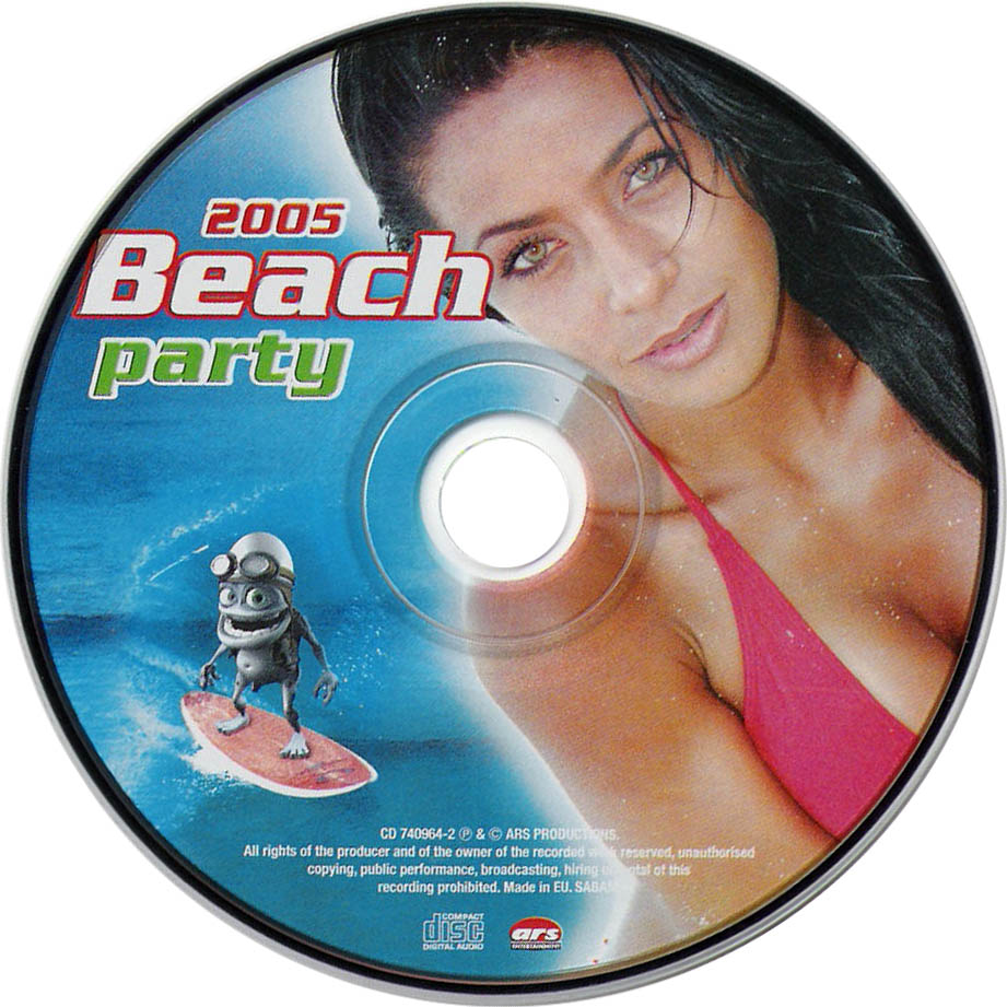 Cartula Cd de Beach Party 2005