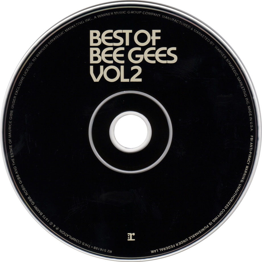 Cartula Cd de Bee Gees - Best Of Beegees Volume 2