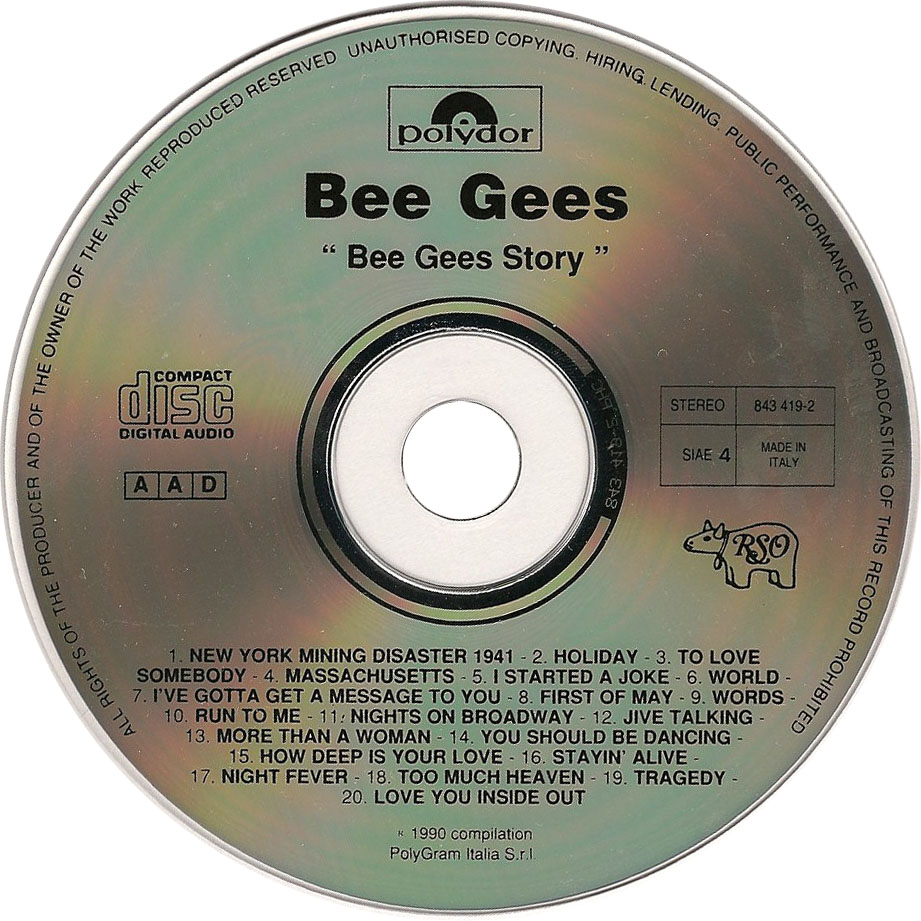 Cartula Cd de Bee Gees - Story