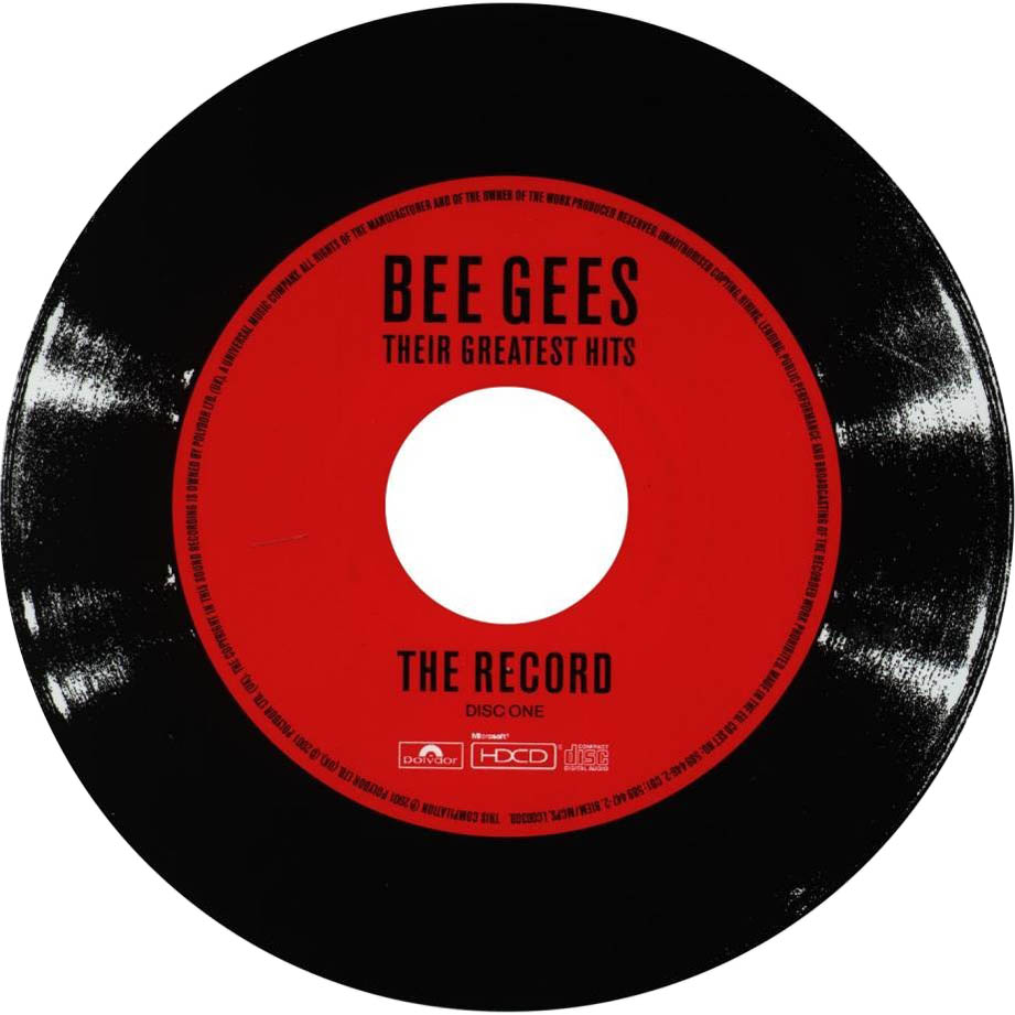 Cartula Cd1 de Bee Gees - Their Greatest Hits The Record