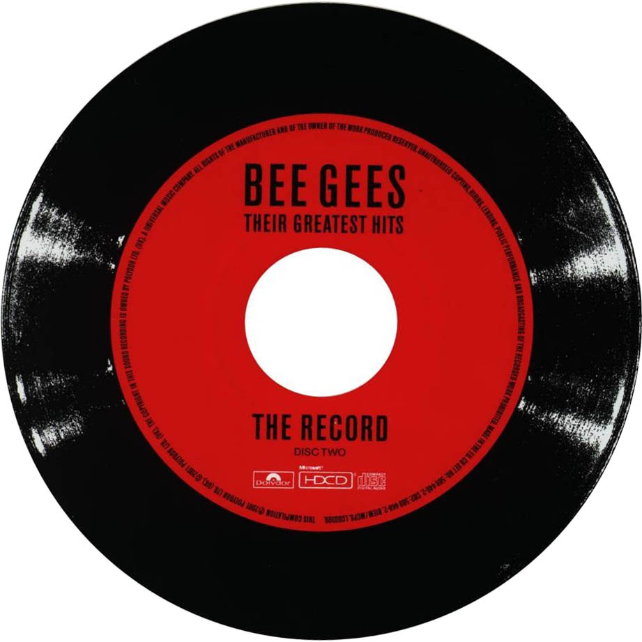 Cartula Cd2 de Bee Gees - Their Greatest Hits The Record