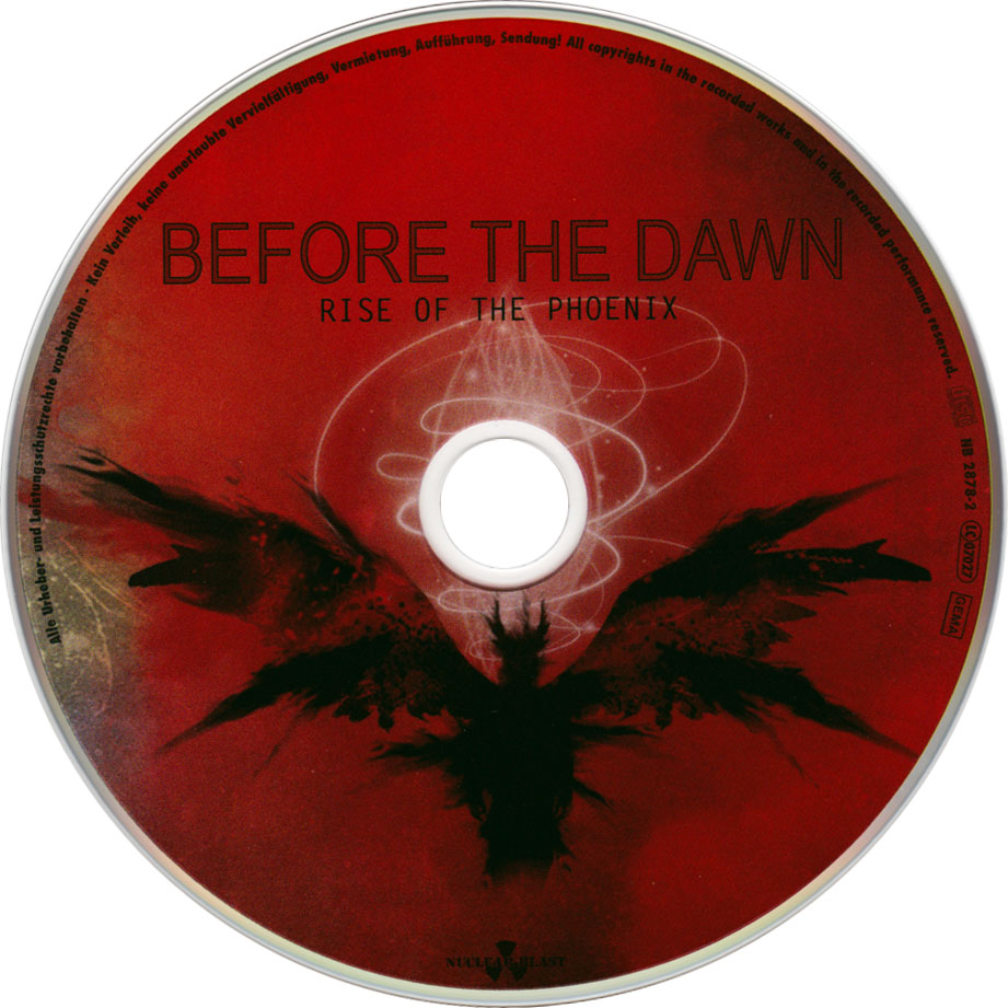 Cartula Cd de Before The Dawn - Rise Of The Phoenix